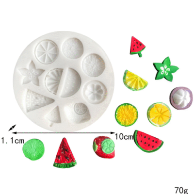 Fruit Sliced Fondant Silicone Mould - CakeTools UAE - Silicone Moulds - On Display