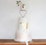 Heart Gold Metal Cake Stand 10x15cm - Cake Tools - Cake Stands - On Display
