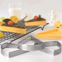 Perforated Triangle Tart Ring 10cm - Cake Tools - Tart Rings - Full View