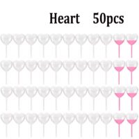 Pastry Pipette Heart shape Pack of 50pcs - Cake Tools - Cake Decorating Tools - Showing Size