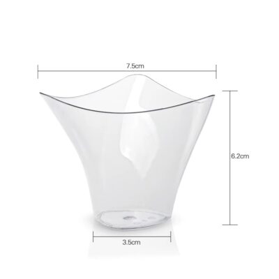 25 Pcs Set Plastic Dessert Mousse Cups 3 - Cake Decorating Supplies in Dubai, UAE
