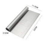 Stainless Steel Cake Scraper Smoother – 8 Inch - Cake Tools - Cake Decorating Tools - Close-up View