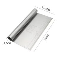 Stainless Steel Cake Scraper Smoother – 8 Inch - Cake Tools - Cake Decorating Tools - Close-up View