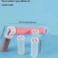 5-Piece Manual Spray Guns Cake Coloring Duster Set - Cake Tools - Cake Decorating Tools - Close-up View