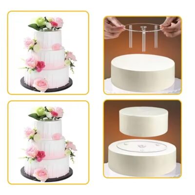 Tiered Cake Support Dowels & Gaskets 9 CM - Cake Tools - Cake Decorating Tools - Close-up View