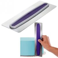 Stainless Steel Cake Scraper - Cake Tools - Cake Decorating Tools - Showing Size
