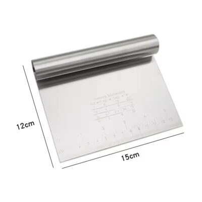 Stainless Steel Cake Scraper Smoother – 6 Inch - Cake Tools - Cake Decorating Tools - On Display
