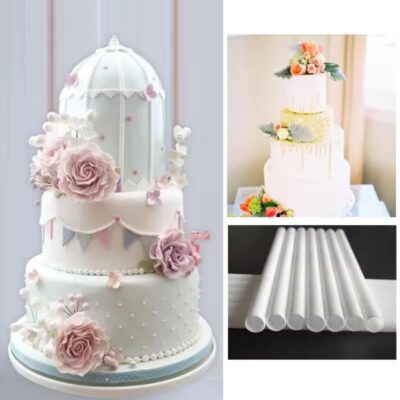White Plastic Cake Dowels Support Rods Set – 10pcs, 21cm - Cake Tools - Cake Decorating Tools - Product Detail