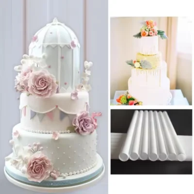 White Plastic Cake Dowels Support Rods Set – 10pcs, 21cm - Cake Tools - Cake Decorating Tools - Product Detail