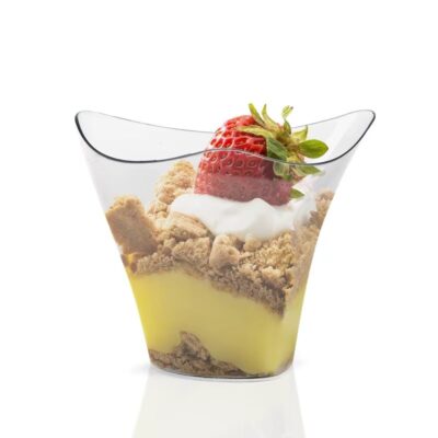 25 Pcs Set Plastic Dessert Mousse Cups 3 - Cake Decorating Supplies in Dubai, UAE
