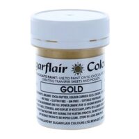 Sugarflair Lustre Chocolate Paint – 35g – Gold - SUGARFLAIR - Oil Based Food Coloring-Candy Colors - On Display