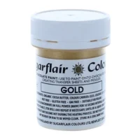 Sugarflair Lustre Chocolate Paint – 35g – Gold - SUGARFLAIR - Oil Based Food Coloring-Candy Colors - On Display