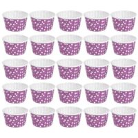 50 Pcs Set Purple Paper Cupcake Baking Liner - Cake Tools - Cupcake Supplies - On Display