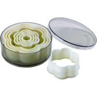 Flower Shape Polyglass Cookie Fondant Cutter Set - Cake Tools - Cookie Cutters - Close-up View