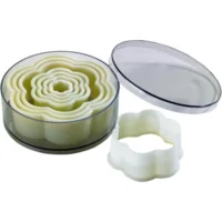 Flower Shape Polyglass Cookie Fondant Cutter Set - Cake Tools - Cookie Cutters - Close-up View
