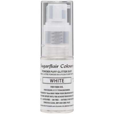 SUGARFLAIR Powder Puff Dust Spray -White 10g - SUGARFLAIR - Edible Dust Powders - Product Detail
