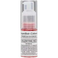 SUGARFLAIR Powder Puff Dust Spray – Valentine Red 10g - SUGARFLAIR - Edible Dust Powders - Close-up View