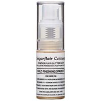 SUGARFLAIR Lustre Dust – Powder Puff Spray – Gold Finishing Sparkle-10g - SUGARFLAIR - Edible Dust Powders - Full View