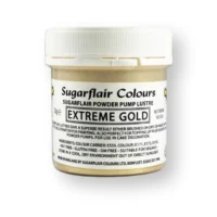SUGARFLAIR Edible Glitter Dust Extreme Gold 25g - SUGARFLAIR - Edible Dust Powders - Close-up View