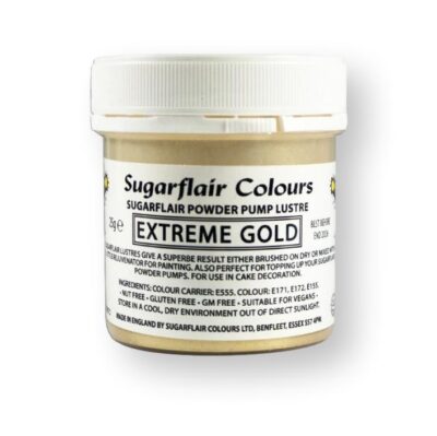 SUGARFLAIR Edible Glitter Dust Extreme Gold 25g - SUGARFLAIR - Edible Dust Powders - Close-up View