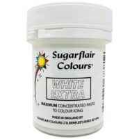 Sugarflair White Extra Paste Colouring 42g - SUGARFLAIR - Water Based Food Coloring - On Display