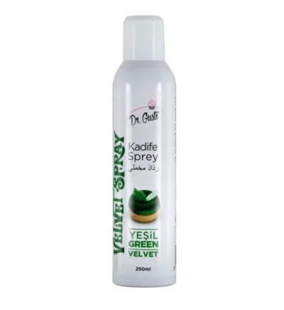 Dr Gusto Velvet Spray Green 250ml - DR Gusto - Cake Decorating Tools - On Display