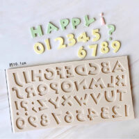 Alphabet Letters Fondant Silicone Mould 2 - Cake Tools - Silicone Moulds - Close-up View