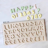 Alphabet Letters Fondant Silicone Mould 2 - Cake Tools - Silicone Moulds - Close-up View