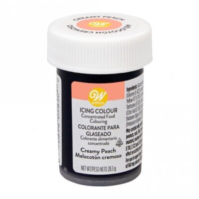 Wilton Creamy Peach Icing Colouring 28g - Wilton - Water Based Food Coloring - Close-up View