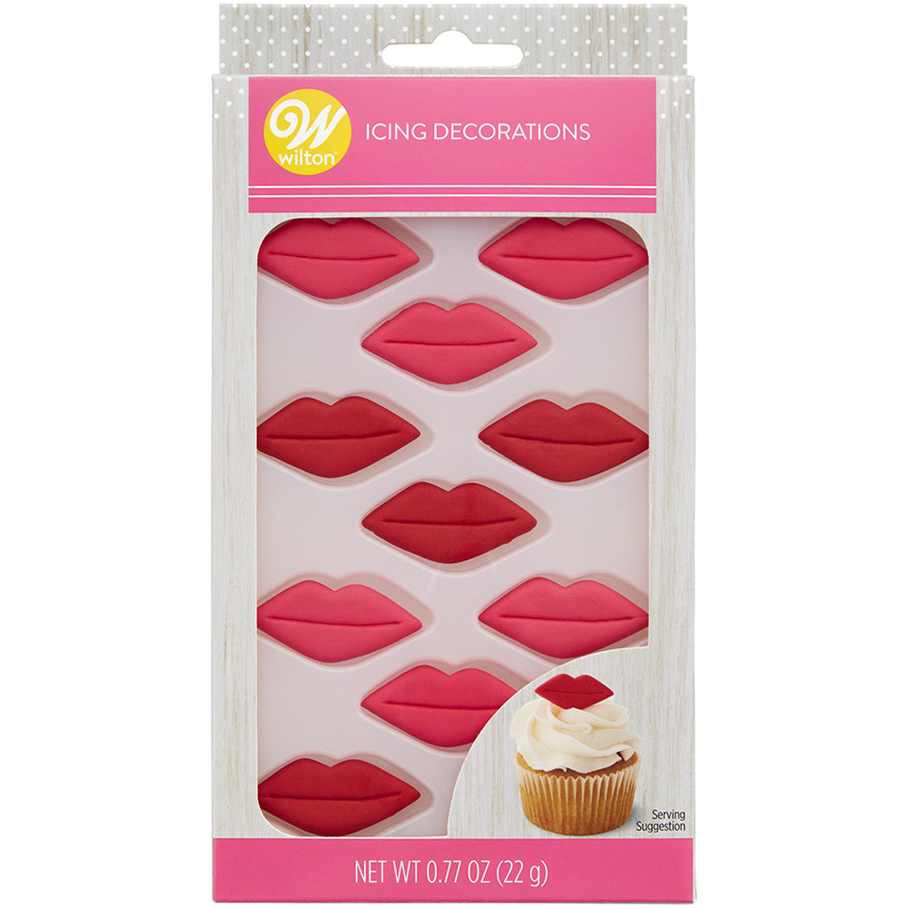Wilton Lips Icing Decorations, Pack of 12 | Wilton - Product Detail Wilton Lips Icing Decorations, Pack of 12 - Wilton - Edible Decorations - Product Detail