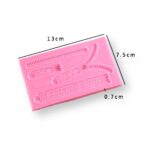 Zipper Fondant Silicone Mould 1 - Cake Tools - Silicone Moulds - Full View