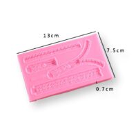 Zipper Fondant Silicone Mould 1 - Cake Tools - Silicone Moulds - Full View
