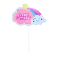 Happy Birthday for Girl Cake Topper - Cake Tools - Birthday Cake Toppers - On Display