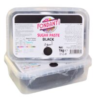 Sugar Paste Black Color Fondant - Cake Tools - Sugar Paste Fondant - Showing Size