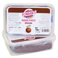 Sugar Paste Brown Color Fondant - Cake Tools - Sugar Paste Fondant - Showing Size