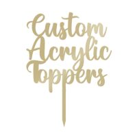 Customized Acrylic Cake Topper - Cake Tools - Cake Toppers - Close-up View