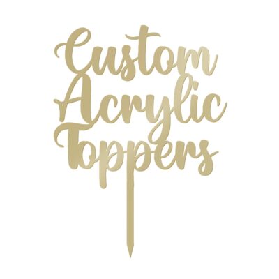 Customized Acrylic Cake Topper - Cake Tools - Cake Toppers - Close-up View