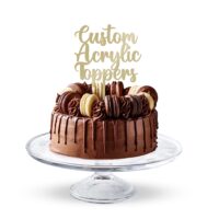 Customized Acrylic Cake Topper - Cake Tools - Cake Toppers - Full View