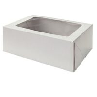 Corrugated Cake Box with Window 60x40x26 cm - Cake Tools - Tall Cake Box - Showing Size