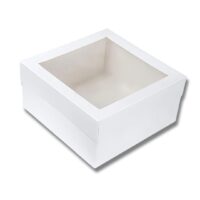 Tall Cake Box With Top Window 15x15x08cm - CakeTools UAE - Cake Boxes - On Display