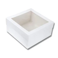 Tall Cake Box With Top Window 15x15x08cm - CakeTools UAE - Cake Boxes - On Display