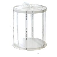 Transparent Tall Round Cake Box 26x45cm - Cake Tools - Cake Boxes - Close-up View