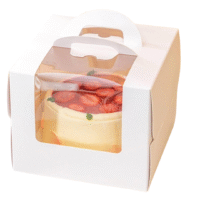 Cake Box with Handle & Window 31x31x17cm - Cake Tools - Cake Boxes - Close-up View