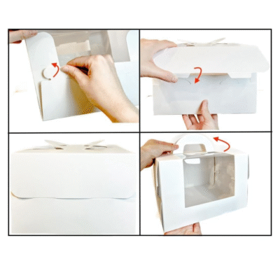 Cake Box with Handle & Window 31x31x17cm - Cake Tools - Cake Boxes - Product Detail