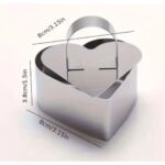 Stainless Steel Heart-Shaped Mousse Cake Ring - Cake Tools - Baking Tools & Equipments - Showing Size