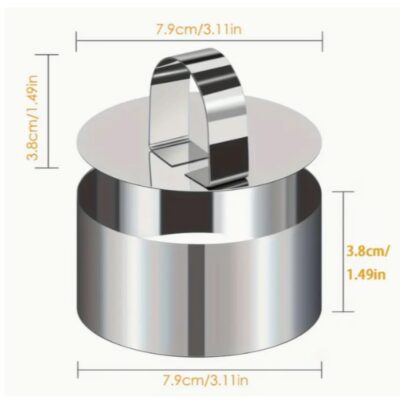 Stainless Steel Round Mousse Cake Ring - Cake Tools - Cake Rings - On Display