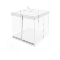 Transparent Cake Box 34x34x32cm - Cake Tools - Cake Boxes - Close-up View