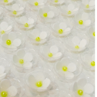 Edible White Blossom Flower 54 Pcs/set - Cake Tools - Edible cake toppers - On Display