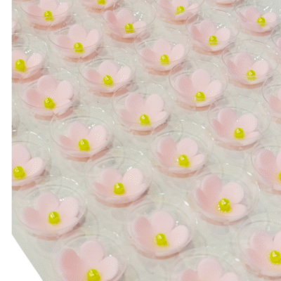Edible Pink Blossom Flower 54Pcs/Set - Cake Tools - Edible cake toppers - Product Detail
