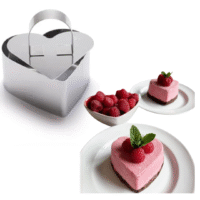 Stainless Steel Heart-Shaped Mousse Cake Ring - Cake Tools - Baking Tools & Equipments - On Display